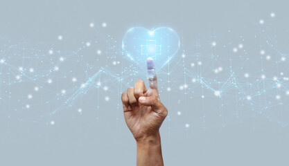 Hand holding medical sign illustration and Business healthy concepts.