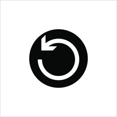 Fototapeta premium reload icon. flat illustration of reload. vector icon. reload sign symbol on white background