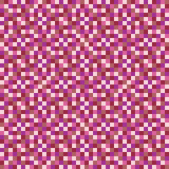 Pink pixels ornament. Vector simple pixelated pattern.