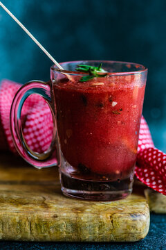 Summer refreshment food with watermelon popsicle