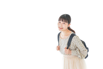 笑顔の若い女性ポートレート