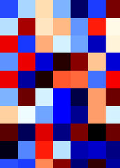 Color Pixels Cloud Abstract Computational Generative Art background illustration
