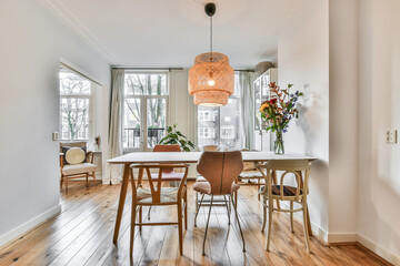 Luxury and beautiful dining room interior design