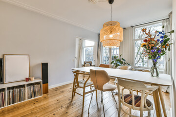 Luxury and beautiful dining room interior design