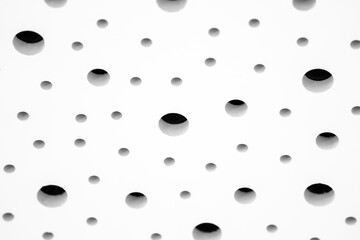 a wallpaper from sound proof acustic white foam absorbing ceiling and wall padding layer panel for studio recording room.