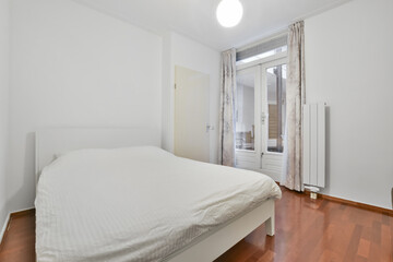 Beautiful interior design of modern and cozy bedroom