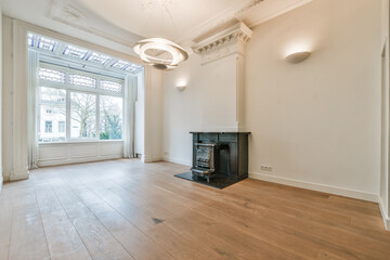 Interior of a spacious room in a luxury house