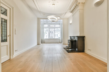 Interior of a spacious room in a luxury house