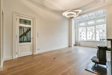 Interior of a spacious room in a luxury house