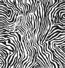 Drawn vector of zebra fur texture print, pattern - obrazy, fototapety, plakaty
