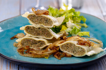 halves of swabian maultaschen