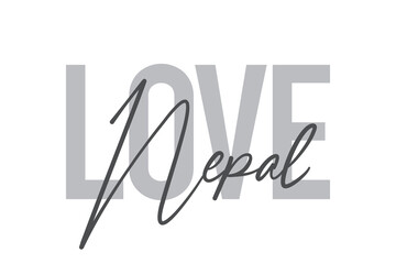 Modern, simple, minimal typographic design of a saying 