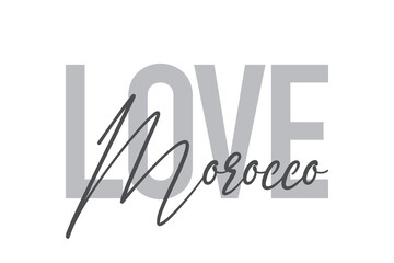 Modern, simple, minimal typographic design of a saying 