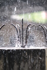 water drops on the window