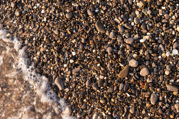 Wet sea stone texture background