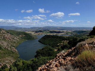 Fototapeta na wymiar Der Coghinas Fluss auf Sardinien