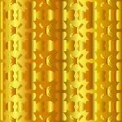 Geometric vector pattern with yellow and white gradient. gold ornament for wallpapers and backgrounds.