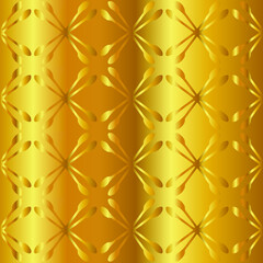 Geometric vector pattern with yellow and white gradient. gold ornament for wallpapers and backgrounds.