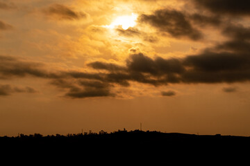 sunset in the clouds