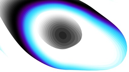 Abstract digital art fractal pattern. Expressive shapes on white background. Aspect ratio 16 : 9