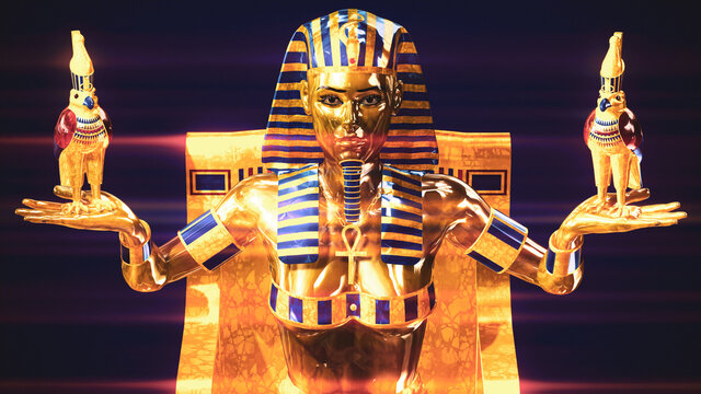 Pharaoh female - The Spirit of the Pharaohs - Pyramids - Egypt