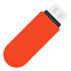 An icon design of usb, editable vector