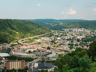 View from the top of the Johnstown Inclined Plane, in Johnstown, Pennsylvania