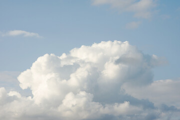 Naklejka na ściany i meble Sky with large cumulus cloud