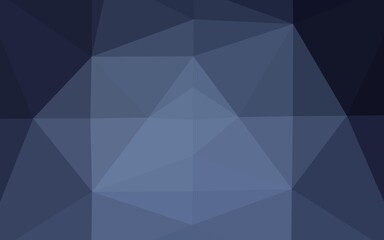 Dark BLUE vector low poly layout.