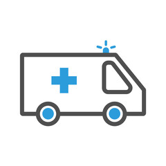 simple ambulance icon vector illustration
