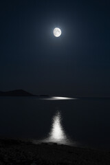 Waterville Beach by moonlight, Waterville, County Kerry, Ireland