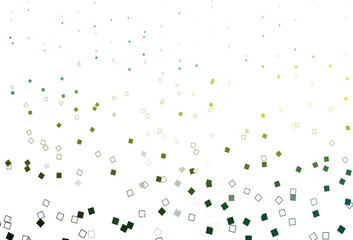 Light Blue, Yellow vector backdrop with lines, rectangles.