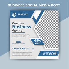 Modern Social square web banner for social media post template design, Facebook Post, Instagram Post template	
