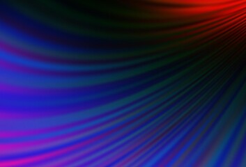 Dark Multicolor, Rainbow vector background with lamp shapes.