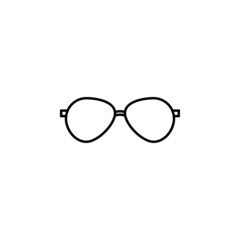 glasses icon, fashion vector, eyeglasses illustration