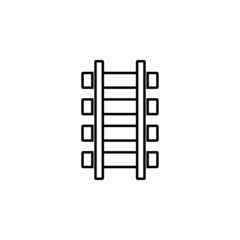 railroad tracks icon, railroad vector, tracks illustration
