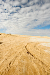 Sahara desert near Tataouine, in Tunisia, Africa.