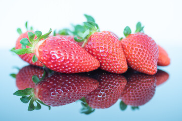 berries. organic fruit, still life of ready-to-eat fruit, strawberries.