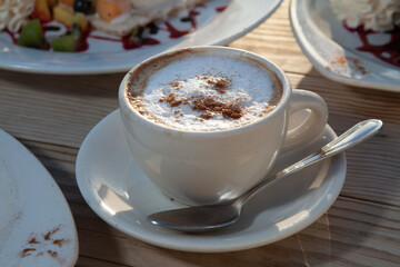 cup of cappuccino