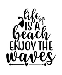 Fototapeta premium Summer svg Bundle, SVG, Beach Svg Bundle, Summertime, Funny Beach Quotes Svg, Salty, Svg, Png, Dxf, Sassy Beach Quotes, Summer Quotes Svg Bundle, summer graphics, svg summer silhouette designs, summe