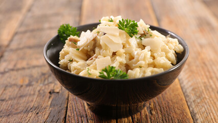 risotto with mushroom and parmesan