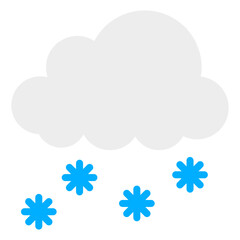 Trendy vector design of snow falling