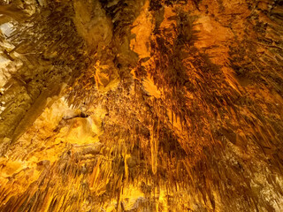 Inside of Damlatas Cave in Alanya Antalya Turkey