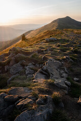 Obraz premium sunset in the mountains