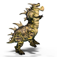 Fototapeta premium 3d-illustration of an isolated dinosaur centipede fantasy creature