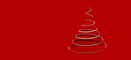 minimalismus weihnachten weihnachtsbaum modern illustration 3d