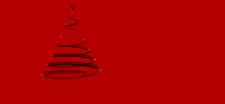 weihnachten weihnachtsbaum modern illustration 3d
