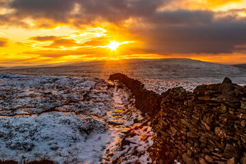 Sunset over Littondale