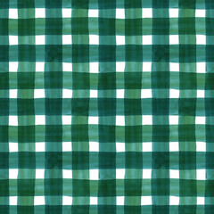 Hand drawn cage seamless pattern, for wrapping, wallpaper, textile. Watercolor blue line print on white background