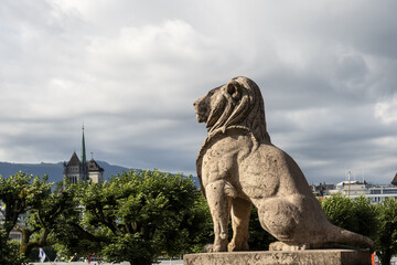 The Brunswick Monument build to commemorate the life of Charles II, Duke of Brunswick in Geneva...